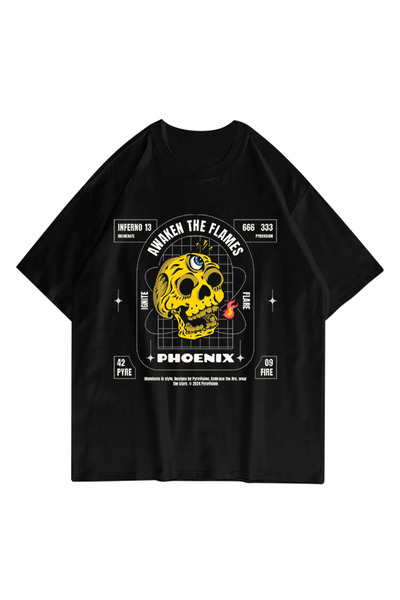 valeriae Μπλουζάκι Unisex που πλένεται με λαιμόκοψη Oversize