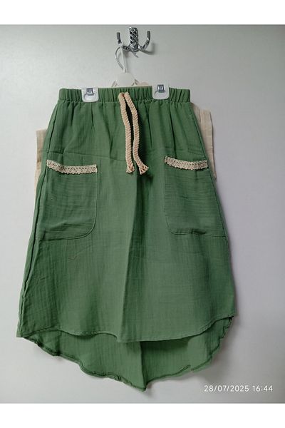 Poppins Girl's Shirt, Elastic Waist, Pocket Skirt Suit