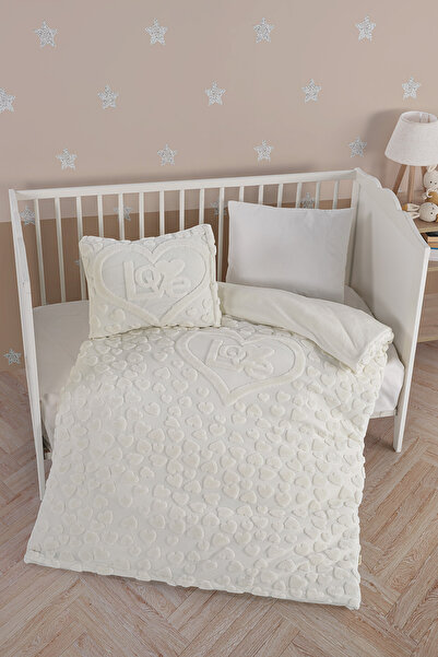 Kanz Welsoft Baby Duvet Cover Set - Amor Cream