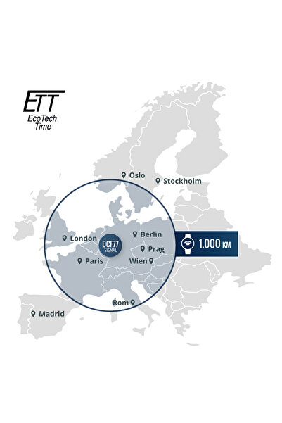 ETT Eco Tech Time Mens Watch Ett Tech Time EGT-11359-25M, Quartz, 41mm, 5ATM