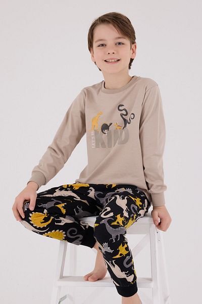 Rolypoly Set pijamale maro pentru băiat