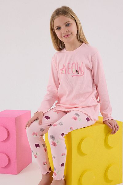 Rolypoly Set pijama roz pentru fete