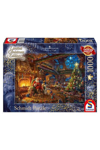 Schmidt Puzzle - Thomas Kinkade: Santa Claus And His Elves, Limited Edition, 1000 piese