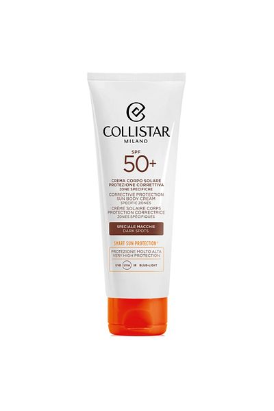 Collistar Cremă de corp cu protecție solară împotriva petelor pigmentare SPF50+, 100 ml