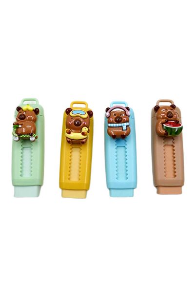 Mikro Cool Capybara Sliding Eraser (Er-4523) 4 Pieces