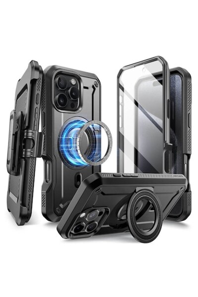 Air Husă de protecție pentru iPhone 16 Pro Max, Safe, V49, Lexgard, Deep Dark