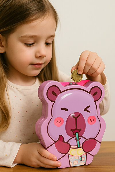 XİAOLİNGJİNG Hayvan Figürlü Kilitli Metal Kumbara