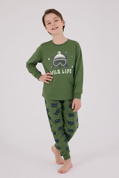 Rolypoly Boy's Green Pajama Set
