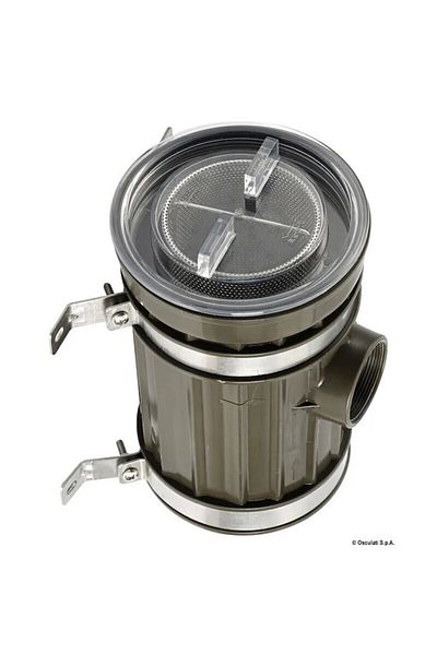OSCULATI Filtru de apă de răcire Plus Aquanet - 350 l/min, corp din technopolymer, filtru din oțel inoxidabil,
