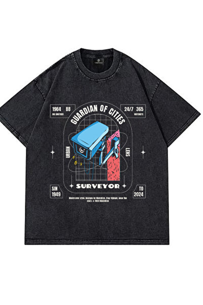 valeriae Μπλουζάκι Unisex που πλένεται με λαιμόκοψη Oversize