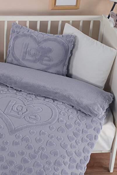 Kanz Welsoft Baby Duvet Cover Set - Amor Gray