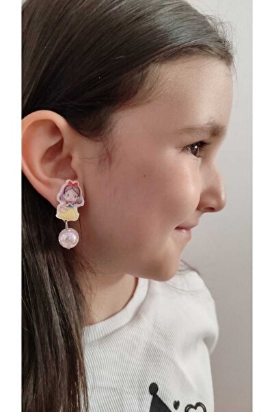 FAMEMUS ACCESSORY مجسم أميرة ديزني لطيف مع مشبك خرز متدلي لامع من الداخل