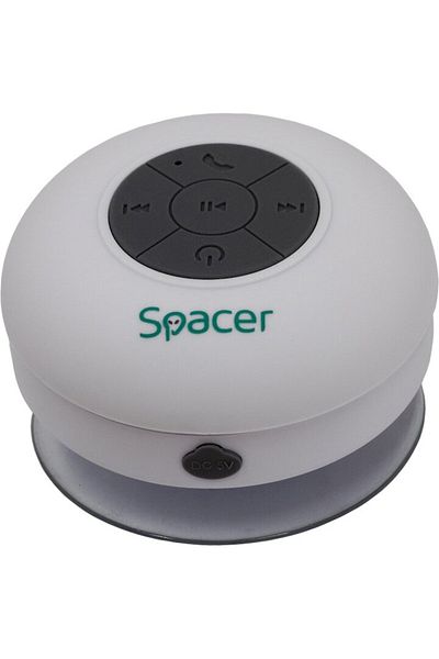 Spacer Ducky Portable Speaker, 3W, Bluetooth, Microphone, White