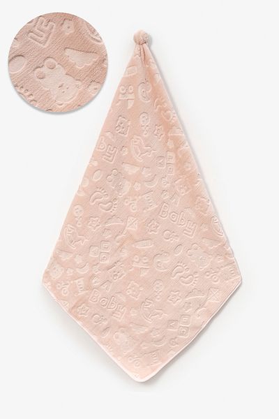 Teddy Pie Embossed Patterned 90X100 Cm. (450 G.) Baby Blanket
