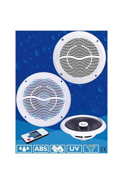 GFN Boxe marine impermeabile cu LED RGB, 120 W, 91 dB, Set