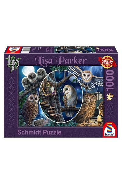 Schmidt Puzzle - Lisa Parker: Mysterious Owls, 1000 piese