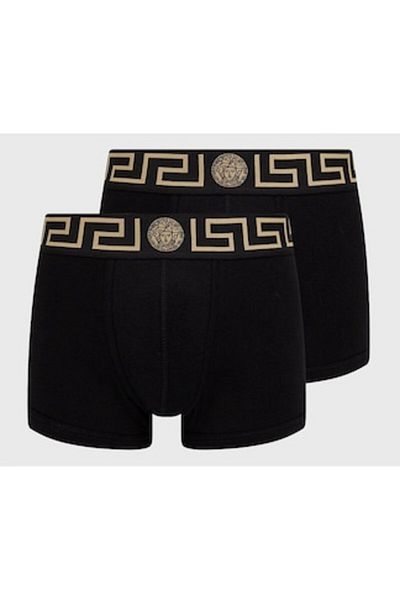 Versace Set boxeri Topeka cu logo, 2 piese, negru, mărimea M