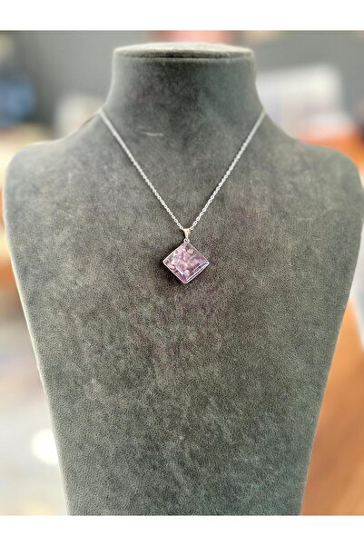 stainless steell AMETHYST NATURAL STONE NECKLACE