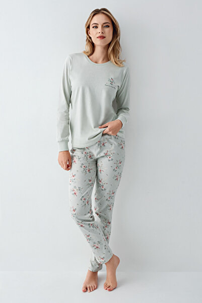 Rolypoly Kadın Yeşil Pijama Takımı