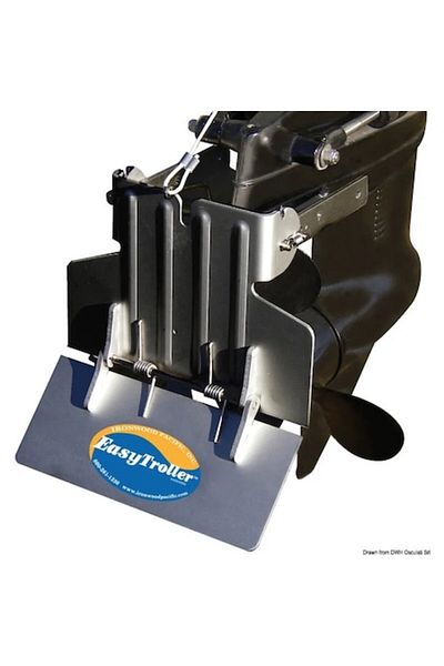 OSCULATI Placă de pescuit cu tracțiune EasyTroller: Aluminiu anodizat marin și oțel inoxidabil, Lățime 36, 38 cm, Motoare 5