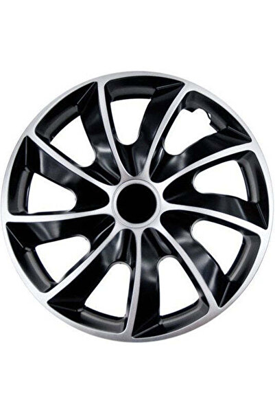 Autohelix MSA Set de 4 capace pentru jante quad de 16" negru-argintiu bicolore