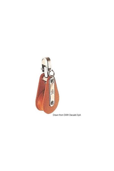 OSCULATI Scripete Single cu Cap Pivotant, Tufnol HYE EW, 10 x 35 mm