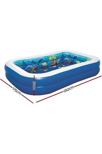 BESTWAY Undersea Adventure Inflatable Pool – 262 x 175 x 51 cm