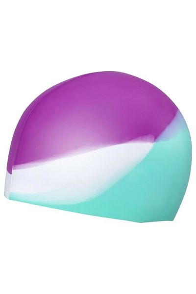 BESTWAY قبعة سباحة Lil Color Wave - سيليكون ناعم، تصميم متعدد الألوان ممتع للأطفال