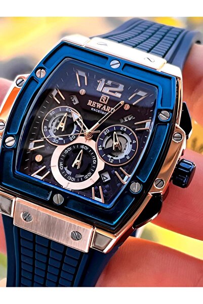 Reward Silicone Cord Inner Functions Active 5 Atm Water Resistant Men's Wrist Watch Vs.Blkt.0507