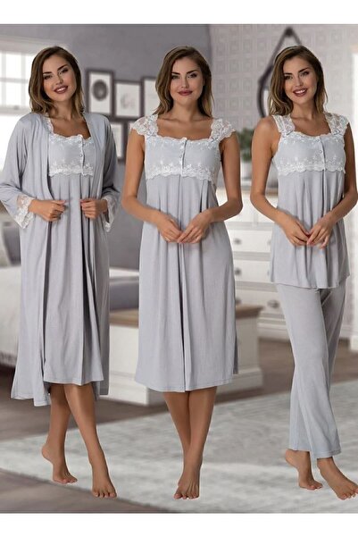 ByLohusa Effortt Gray Quadruple Maternity Set