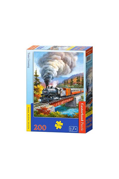 Castorland Puzzle - Train Crossing, 200 piese