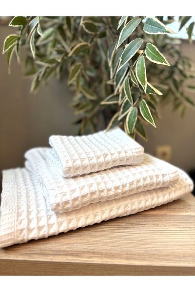 d'niss home touch of nature in your home Waffle Patterned Multi-Purpose Towel Set