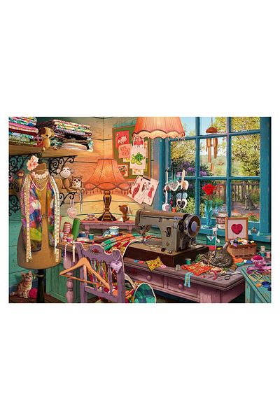 Schmidt Puzzle - Steve Read: In The Sewing Room, 1000 piese