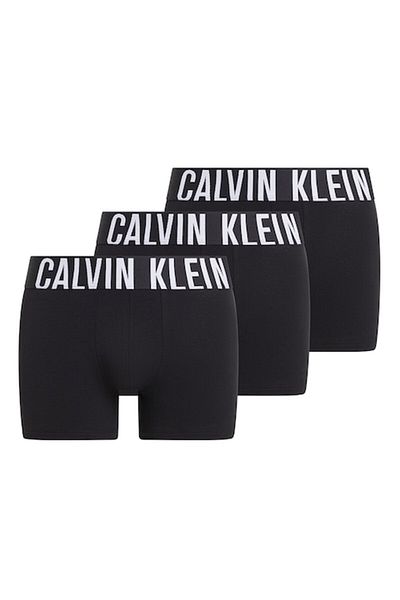 Calvin Klein , Set de boxeri cu bandă cu logo în talie - 3 perechi, Alb, Negru, L