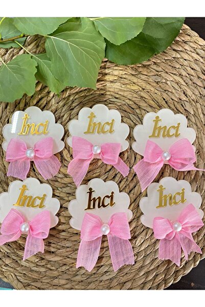 FORONEUS Kurdaleli İncili Midye Pleksi Kız Bebek Magneti 20 adet