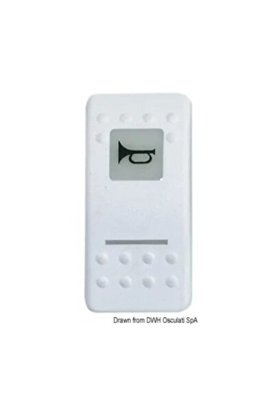 OSCULATI Gangplank V Switch with Illuminated Symbol, 09 - Neutral, No Symbol