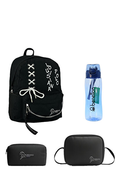 louisiana polo Set școală – Geantă + Nutriție termică + Suport stilou + Sticl...