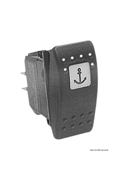 OSCULATI ON-ON Switch 24V Red - Dual-Location Light Control