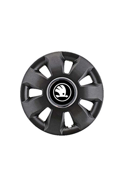Autohelix MSA Set de 4 capace pentru jante de 16 inch, pentru modelul Skoda Ares Black și White