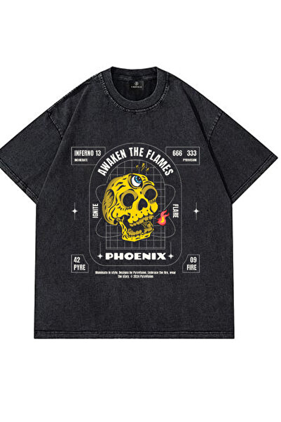 valeriae Μπλουζάκι Unisex που πλένεται με λαιμόκοψη Oversize