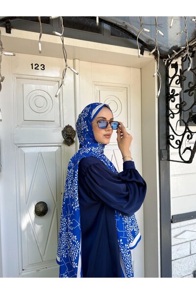 KUQOS Șal cu model de flori în linie