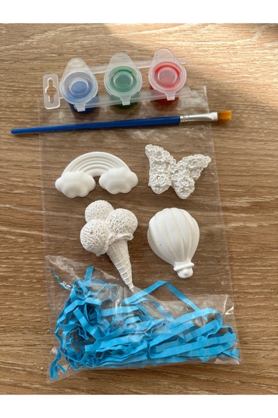 BalibeeCandle Yaz Rüyası Taş Boyama Seti – Gökkuşağı, Dondurma, Kelebek ve Uç...