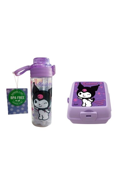 GENC DIJITAL BASKI Kuromi 500 ml Flask and Nutrition Container