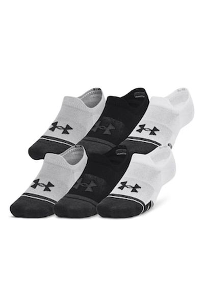 Under Armour Performance Tech Short Socks - 3 Pairs, White, Black, M