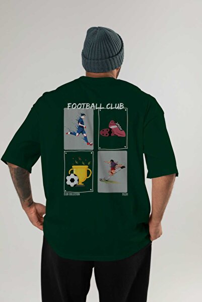 Ankhises Tricou oversize cu imprimeu pe spate Football Club Bărbați Femei Tri...