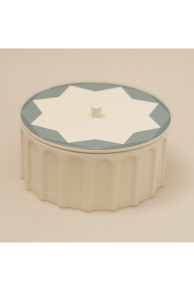 LA MESA علبة طعام بورسلين من مجموعة طيبة، قطر أخضر 26 سم