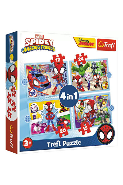 Trefl Spiday Παζλ 4 σε 1 Spiday Team