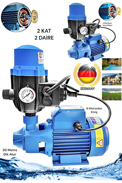 OG GERMANY STEEL DKM70 1 H PAKET HİDROFOR SU MOTORU 2 KAT 2 DAİRE YETERLİ SU ...