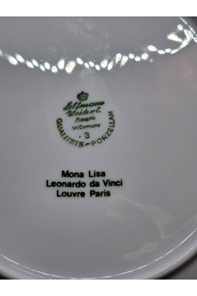 Bavaria Seltmann Weiden Mona Lisa Figured Wall Plate 19cm
