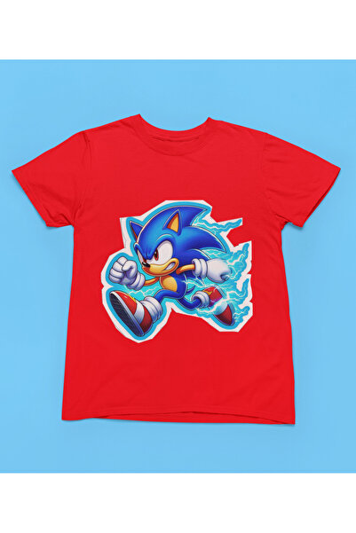 MAGORS Stil-X Sonic Printed Children's Tshirt, 100% Cotton, Black, White, Red...